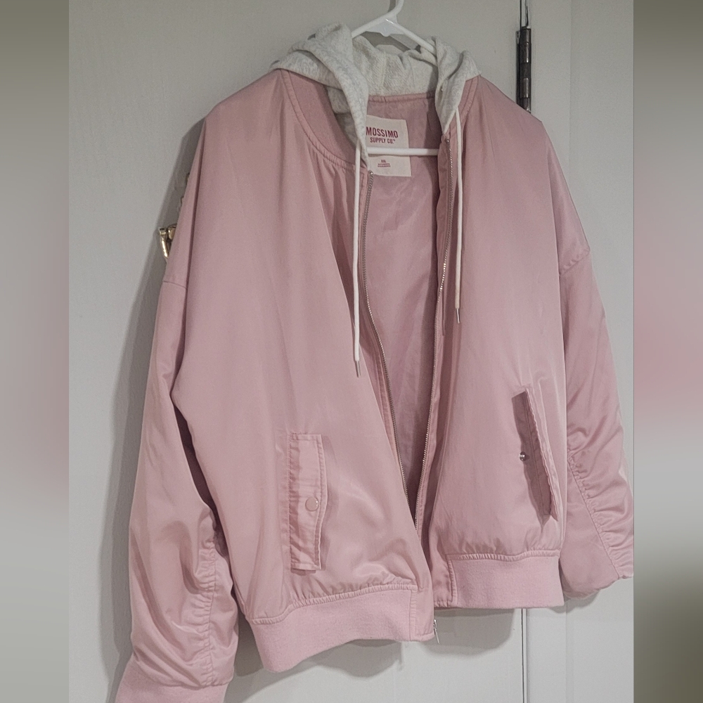 Mossimo Supply Co. Light Pink Bomber Jacket